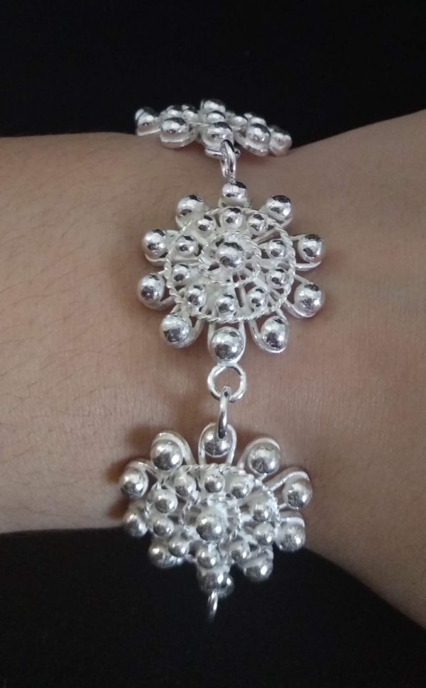 Pulsera botones charros de plata (Salamanca) - Image 4