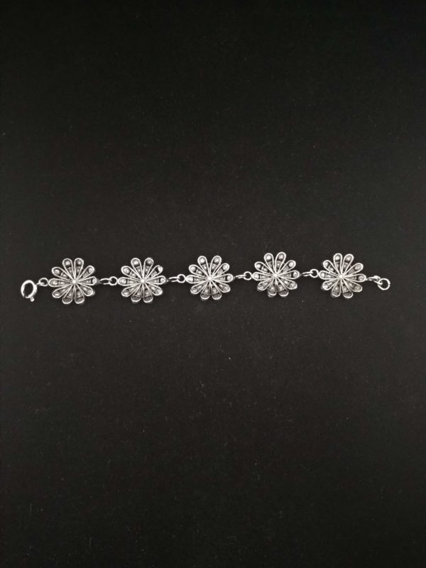 Pulsera botones charros de plata pavonada (Salamanca) - Image 5