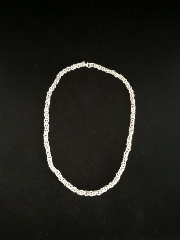 Collar de plata de cordoncillo mallorquín