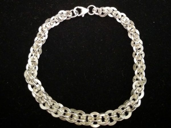 Pulsera de plata cordoncillo mallorquín