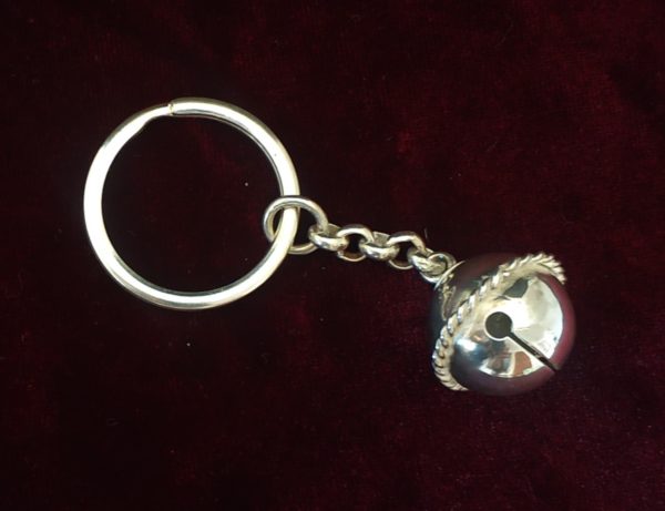 Llavero cascabel de plata pequeño