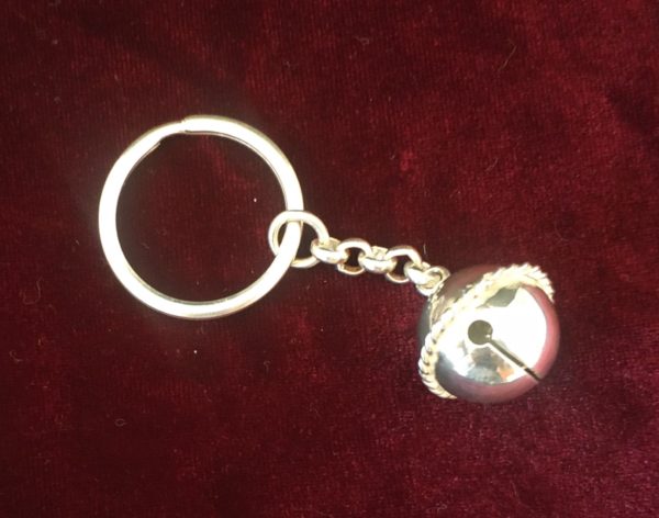 Llavero cascabel de plata pequeño - Imagen 2