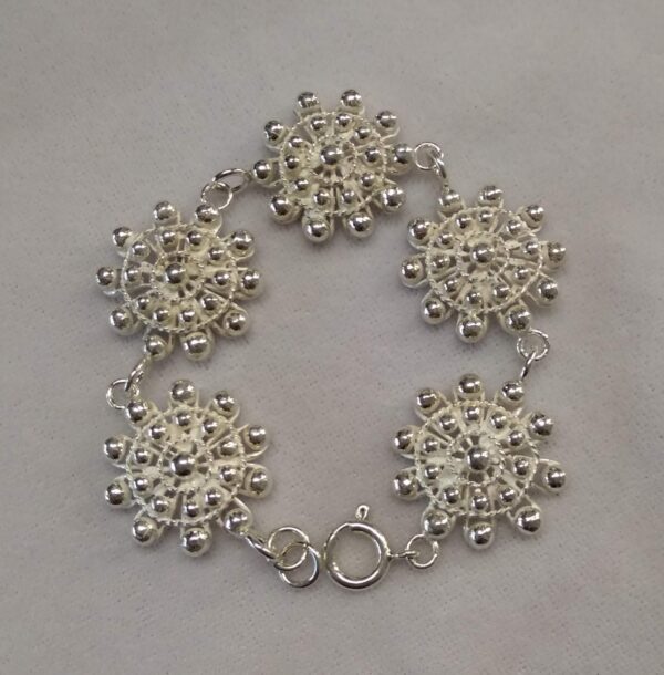 Pulsera botones charros de plata (Salamanca)