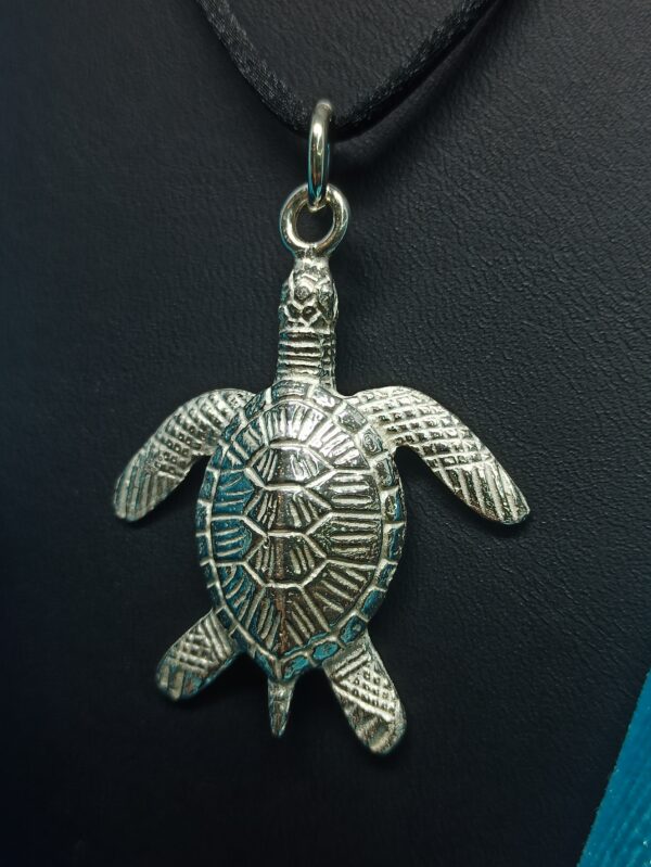 Colgante de plata de tortuga marina (chelonioidea) - Image 4
