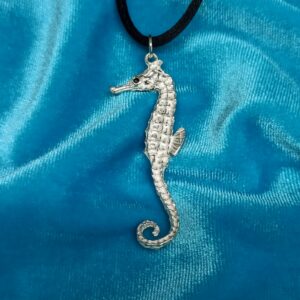 Colgante de plata de caballito de mar (hippocampus)