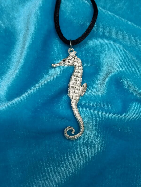 Colgante de plata de caballito de mar (hippocampus)