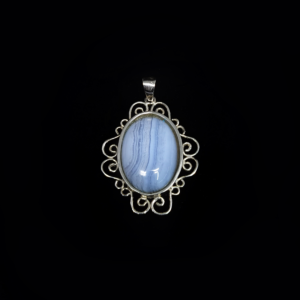 Colgante de plata con calcedonia