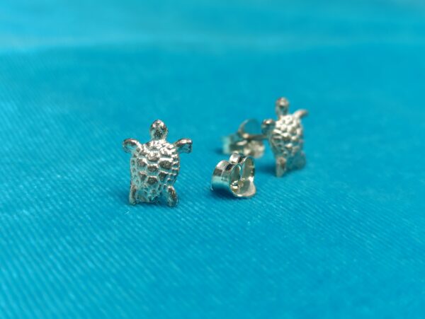 Pendientes de plata de tortugas marinas