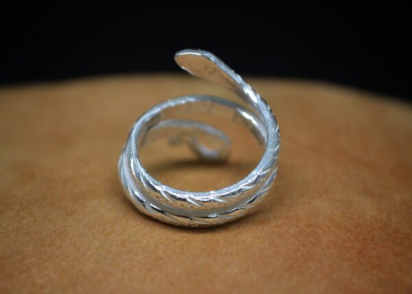 Anillo serpiente de plata - Imagen 5