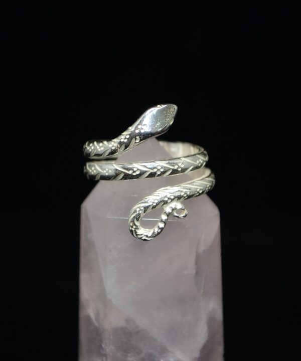Anillo serpiente de plata - Imagen 2