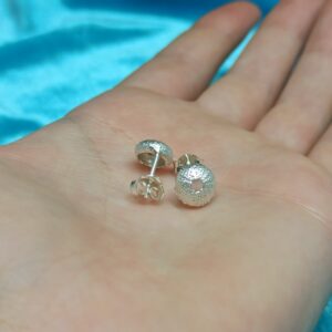 Pendientes de Erizo de Mar minis de plata