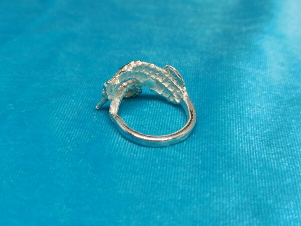 Anillo de plata de caballitos de mar (hippocampus) - Image 4